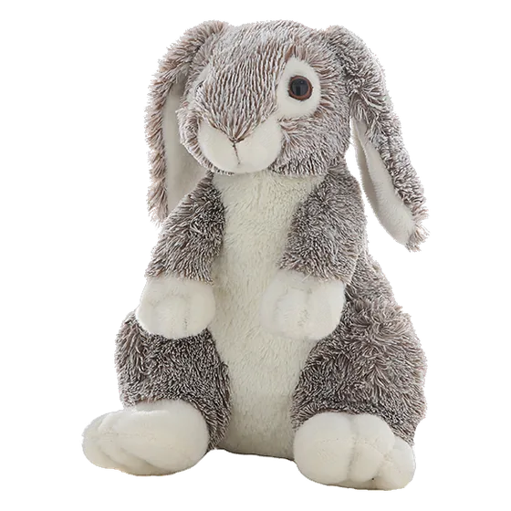 Bunny, a gray and white floppy-eared bunny